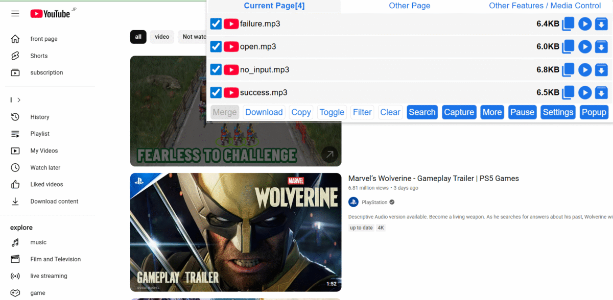 Cat-Catch: Open-Source Browser Extension for Web Resource Sniffing-Picture1
